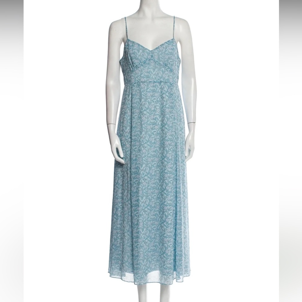 TVF for DVF Light Blue Spaghetti Strap Dress